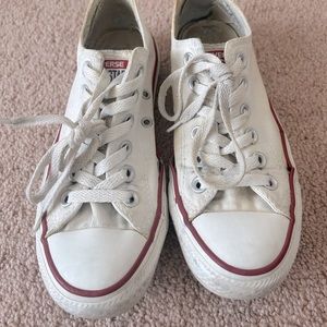 White Low Top Converse